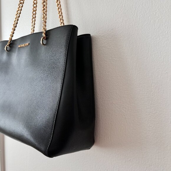 Michael Kors Ellis Leather Shoulder Tote - Picture 7 of 14